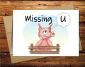 Pig Blank Greeting Card 2