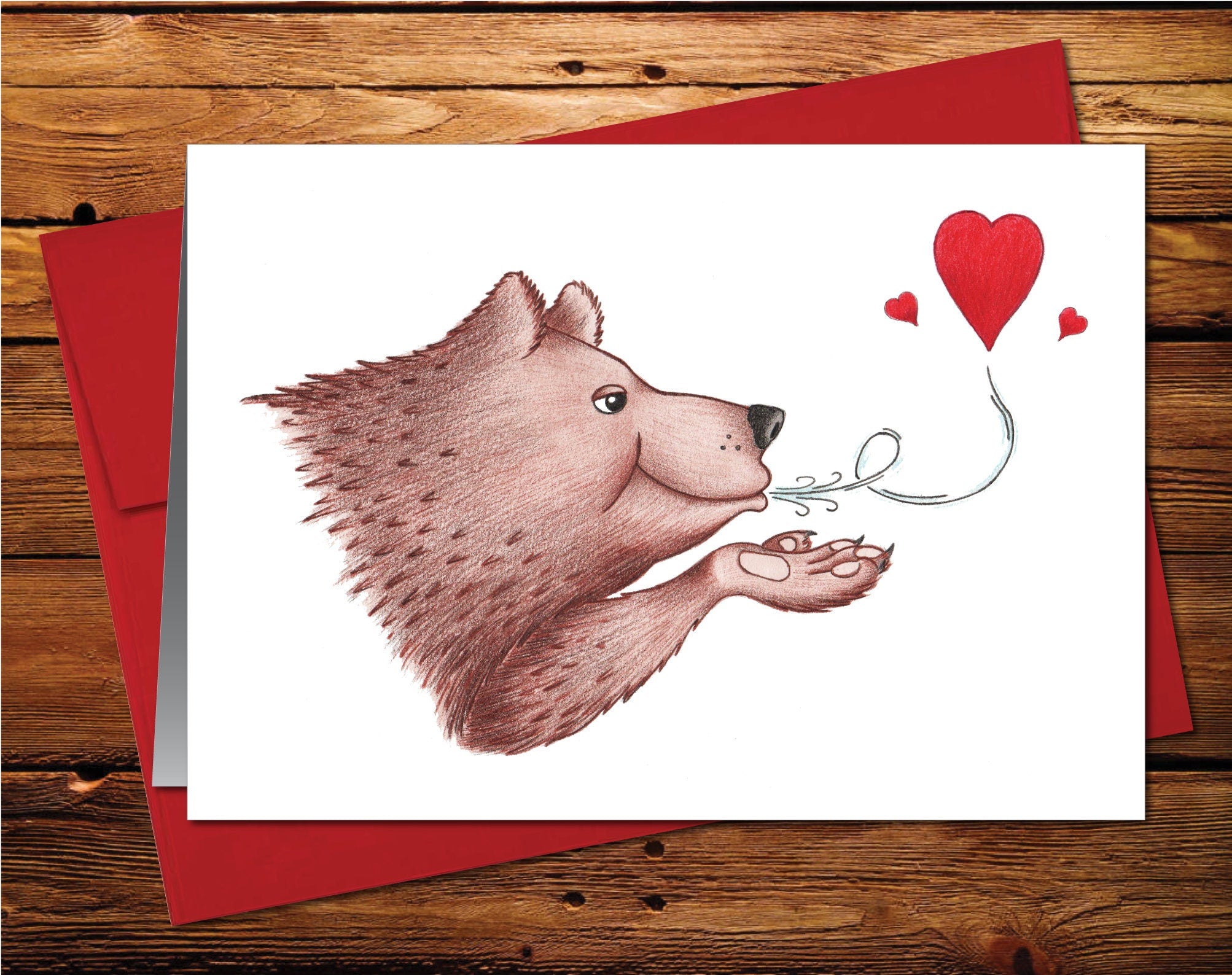 Bear Blank Greeting Card 1