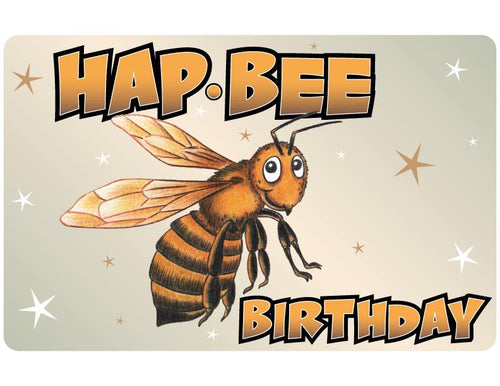 Bee Birthday Blank Greeting Card