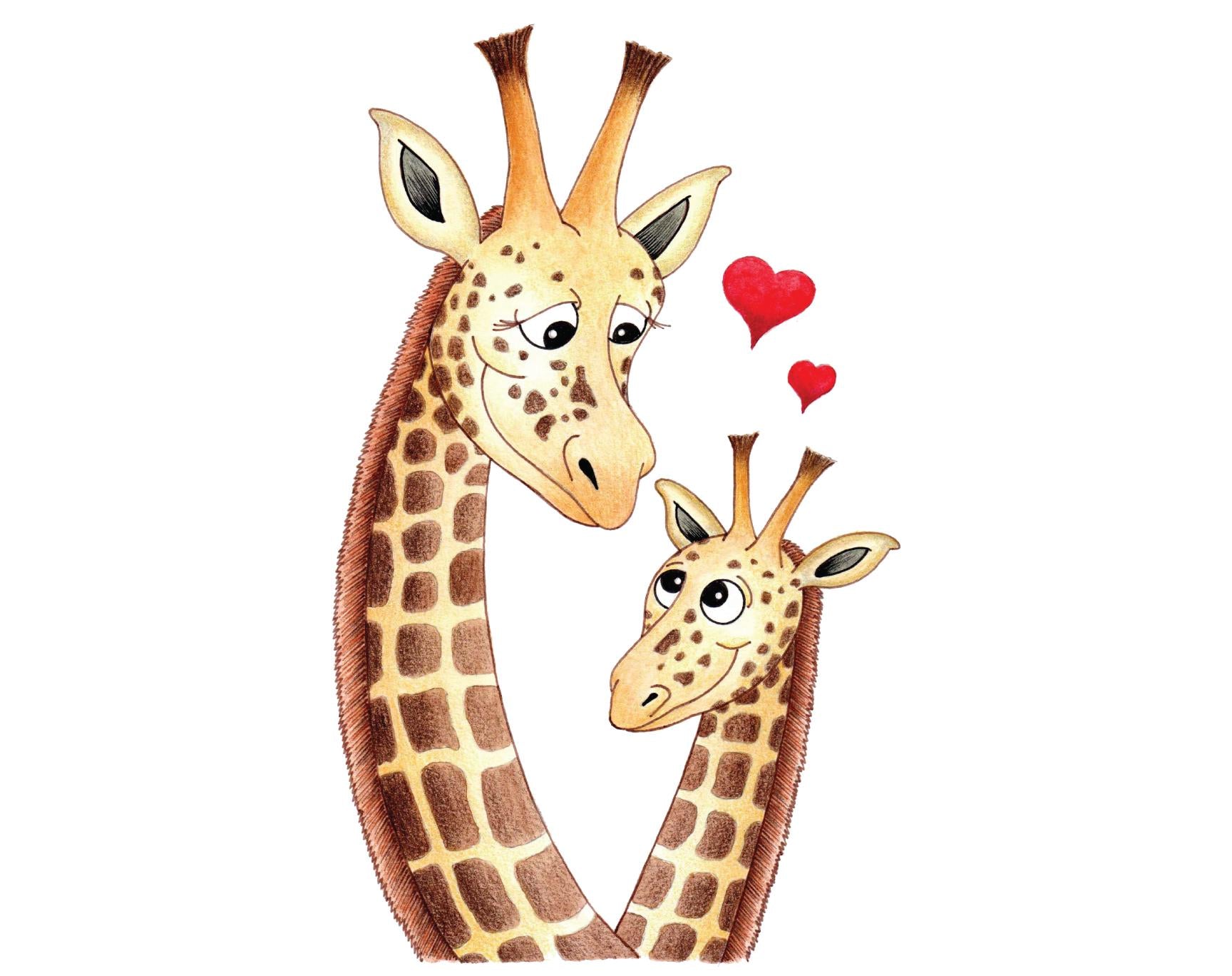 Giraffe Blank Greeting Card 2
