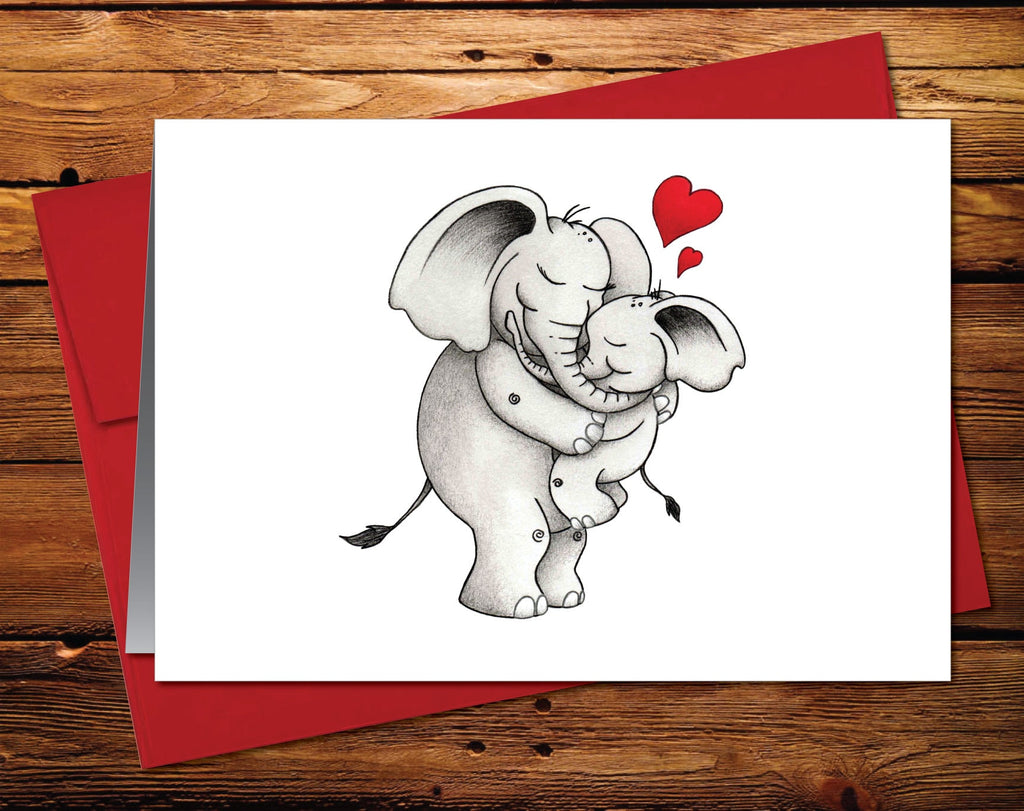 Elephant Blank Greeting Card 4
