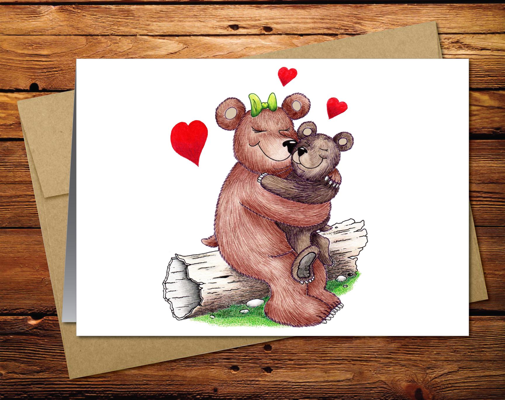 Bear Blank Greeting Card 2
