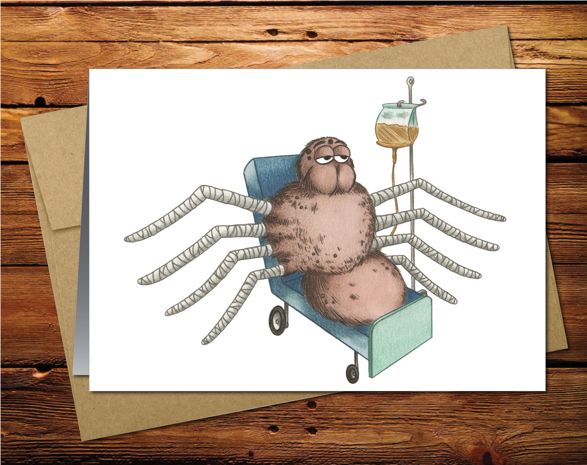 Spider Blank Greeting Card