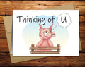 Pig Blank Greeting Card 1