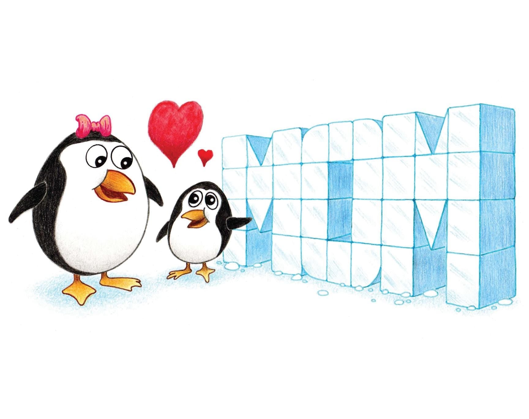 Penguin Blank Greeting Card