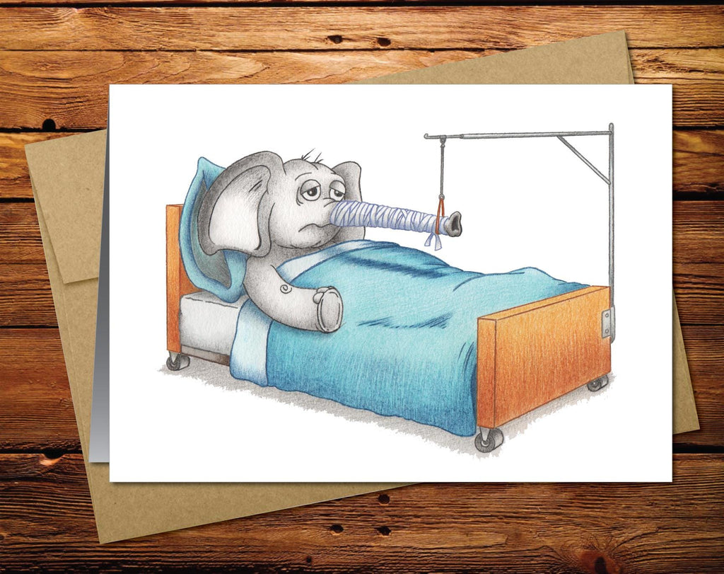 Elephant Blank Greeting Card 3