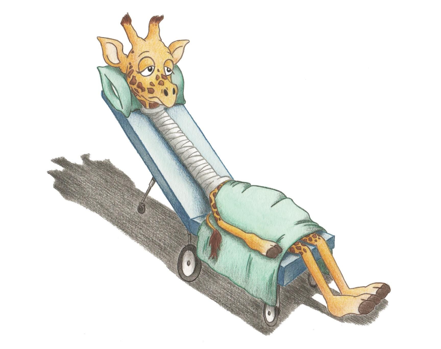 Giraffe Blank Greeting Card 1