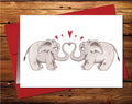 Elephant Blank Greeting Card 1
