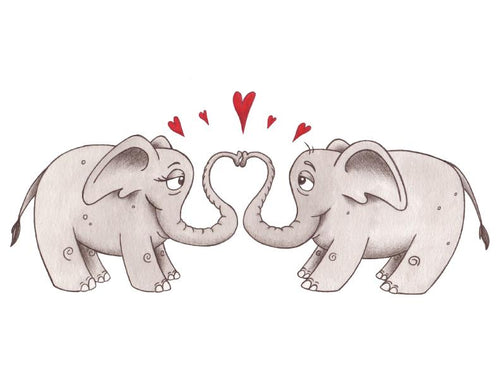 Elephant Blank Greeting Card 1