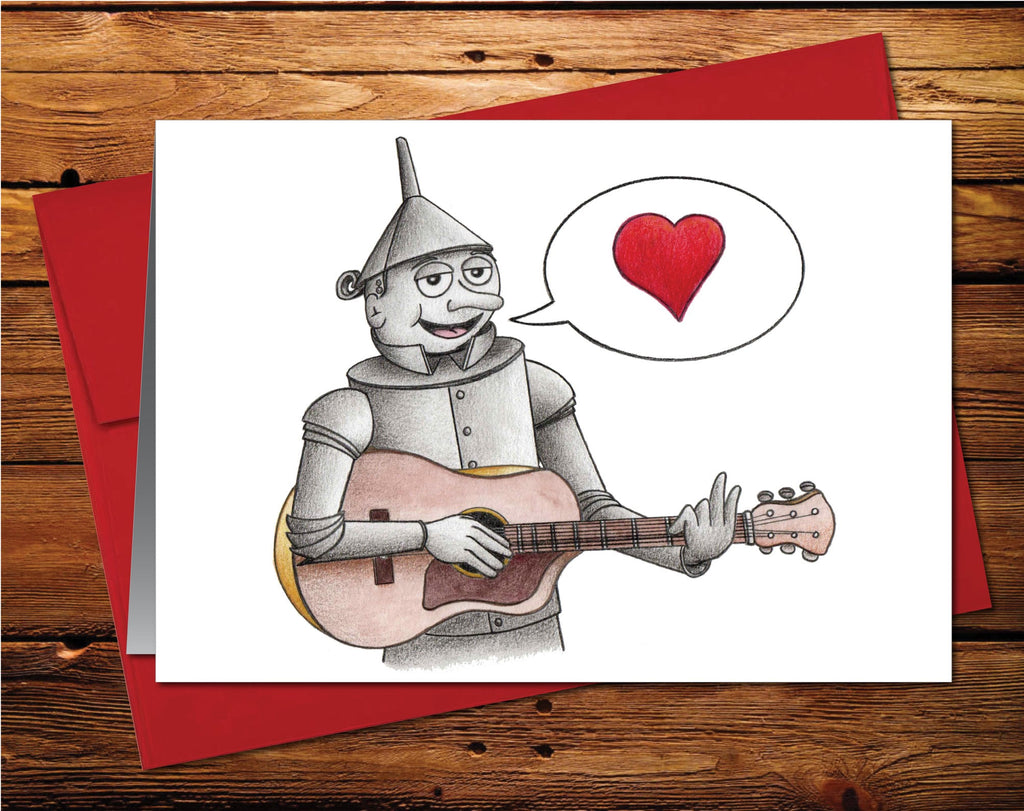 Wizard of OZ Tin Man Blank Greeting Card 3